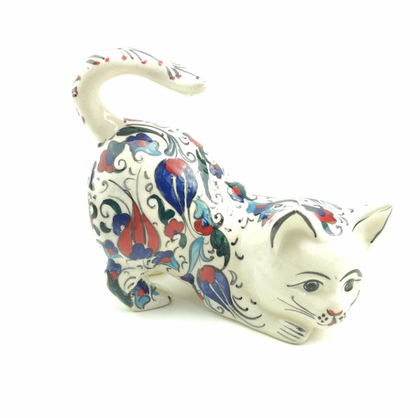 Handmade Ceramic Cats - Hand Painted Turkish Pottery - Image 7