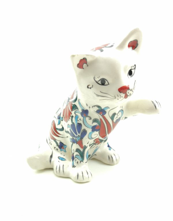 Handmade Ceramic Cats - Hand Painted Turkish Pottery - Image 5