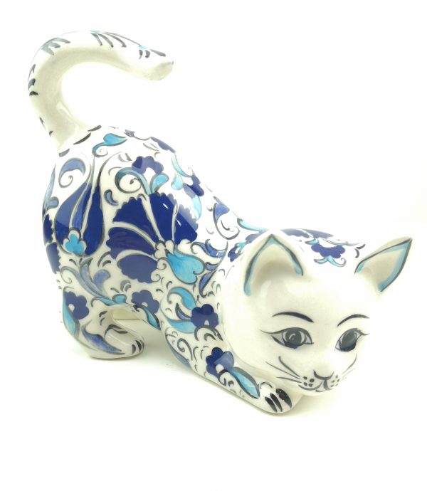 Handmade Ceramic Cats - Hand Painted Turkish Pottery - Image 4