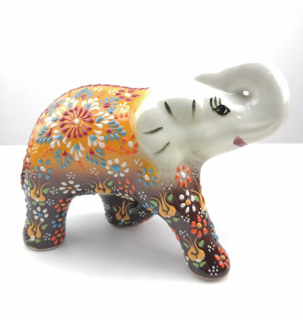 Handmade Ceramic Elephant(Large) - Hand Painted Turkish Pottery - Image 13