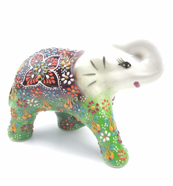 Handmade Ceramic Elephant(Large) - Hand Painted Turkish Pottery - Image 7