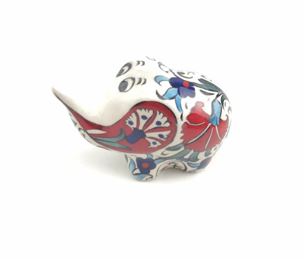 Handmade Ceramic Elephant(Small) - Hand Painted Turkish Pottery - Image 6