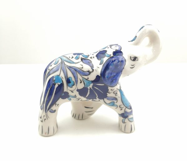 Handmade Ceramic Elephant(Medium) - Hand Painted Turkish Pottery - Image 10