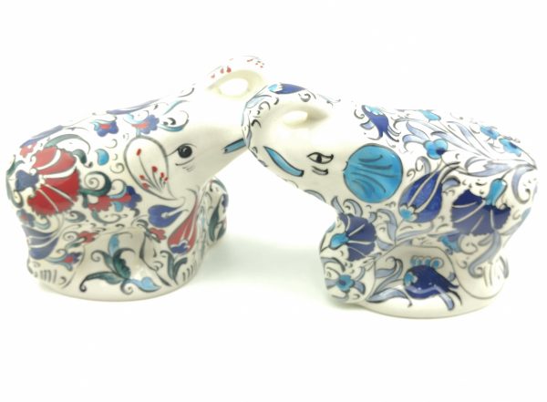 Handmade Ceramic Elephant(Large) - Hand Painted Turkish Pottery - Image 4