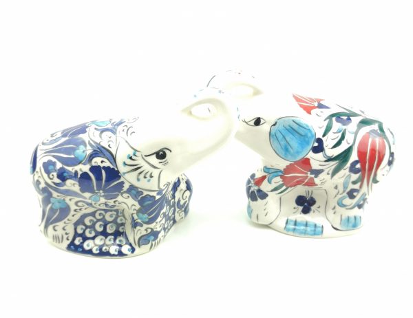 Handmade Ceramic Elephant(Large) - Hand Painted Turkish Pottery - Image 5