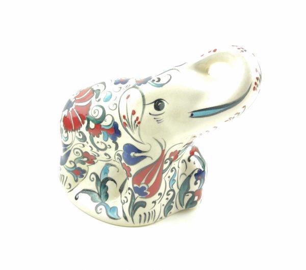 Handmade Ceramic Elephant(Large) - Hand Painted Turkish Pottery - Image 11