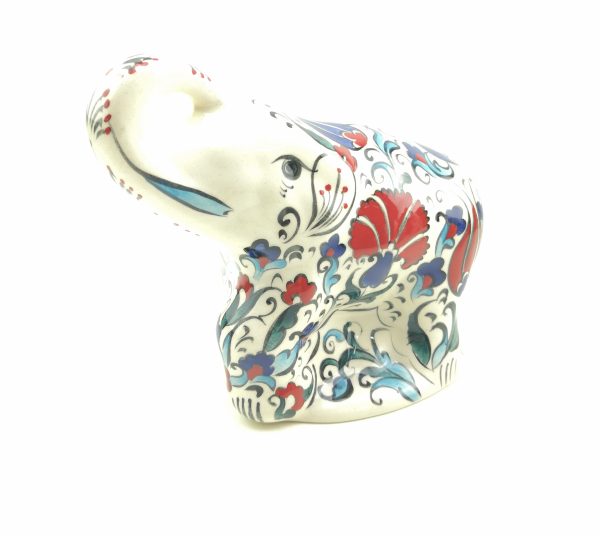 Handmade Ceramic Elephant(Large) - Hand Painted Turkish Pottery - Image 10