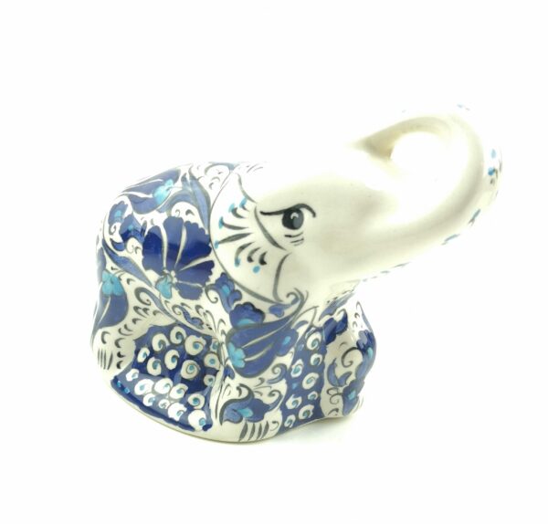 Handmade Ceramic Elephant(Large) - Hand Painted Turkish Pottery - Image 9