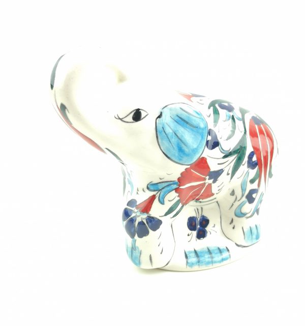 Handmade Ceramic Elephant(Large) - Hand Painted Turkish Pottery - Image 6