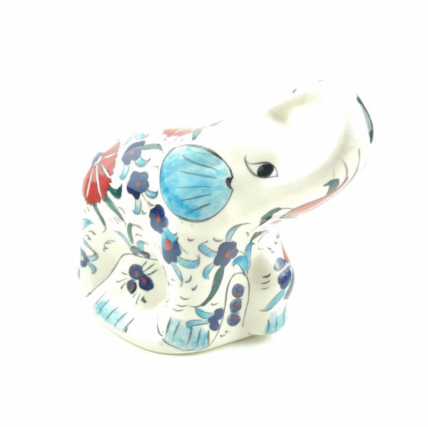 Handmade Ceramic Elephant(Large) - Hand Painted Turkish Pottery - Image 7