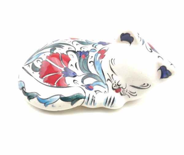 Handmade Ceramic Cats(Medium) - Hand Painted Turkish Pottery - Image 4