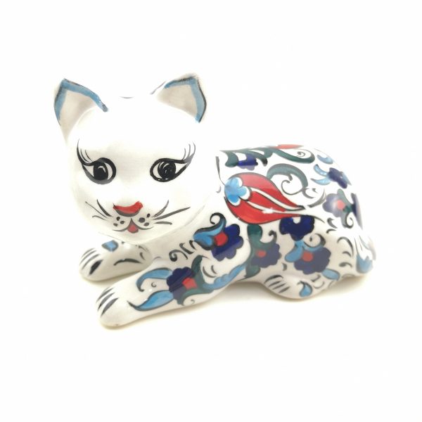 Handmade Ceramic Cats(Medium) - Hand Painted Turkish Pottery - Image 6