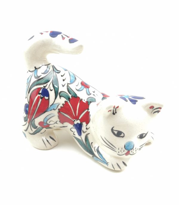 Handmade Ceramic Cats(Medium) - Hand Painted Turkish Pottery - Image 7