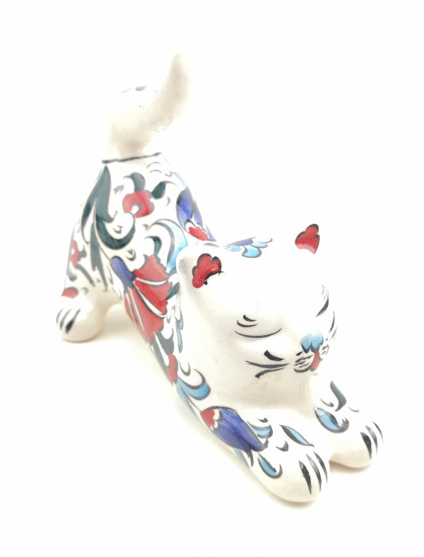 Handmade Ceramic Cats(Medium) - Hand Painted Turkish Pottery - Image 8