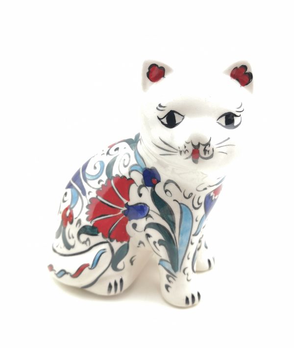 Handmade Ceramic Cats(Medium) - Hand Painted Turkish Pottery - Image 9