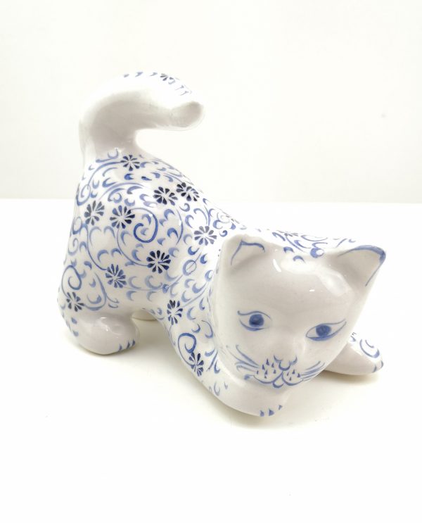 Handmade Ceramic Cats(Medium) - Hand Painted Turkish Pottery - Image 7