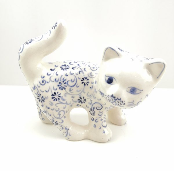 Handmade Ceramic Cats(Medium) - Hand Painted Turkish Pottery - Image 10