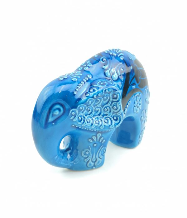 Handmade Ceramic Elephant(Large) - Hand Painted Turkish Pottery