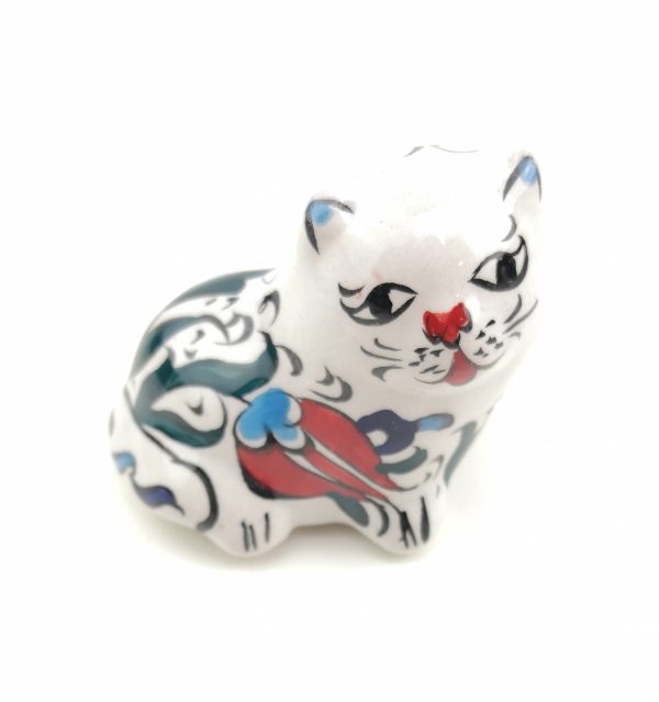 Handmade Ceramic Cats(Small) - Hand Painted Turkish Pottery Cats - Image 7