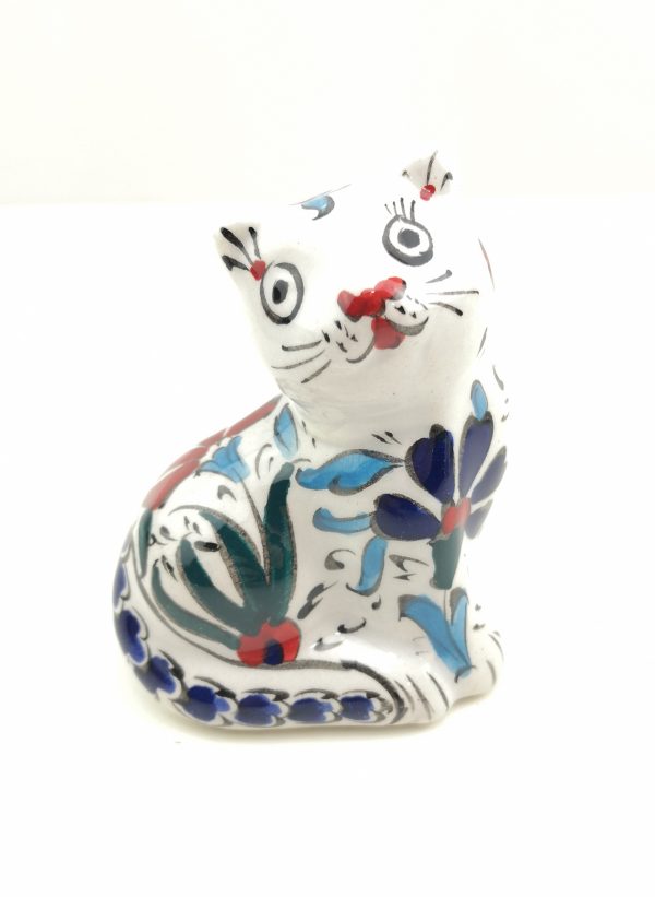 Handmade Ceramic Cats(Small) - Hand Painted Turkish Pottery Cats - Image 4