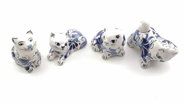 Handmade Ceramic Cats(Small) - Hand Painted Turkish Pottery