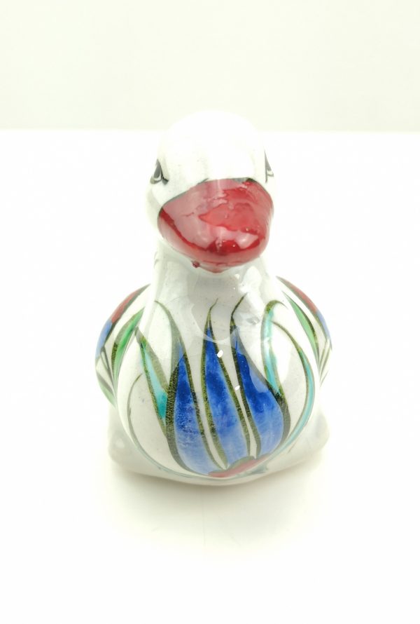 Hand Painted Ceramic Duck - Handmade Turkish Pottery Duck Figure - Image 6