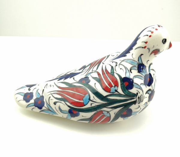 Handmade Ceramic Birds - Hand Painted Turkish Pottery Bird Figure - Image 9