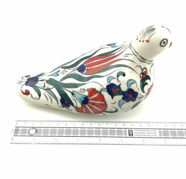 Handmade Ceramic Birds - Hand Painted Turkish Pottery Bird Figure - Image 4