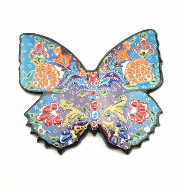 Hand Painted Ceramic Butterfly - Handmade Turkish Pottery - Image 8