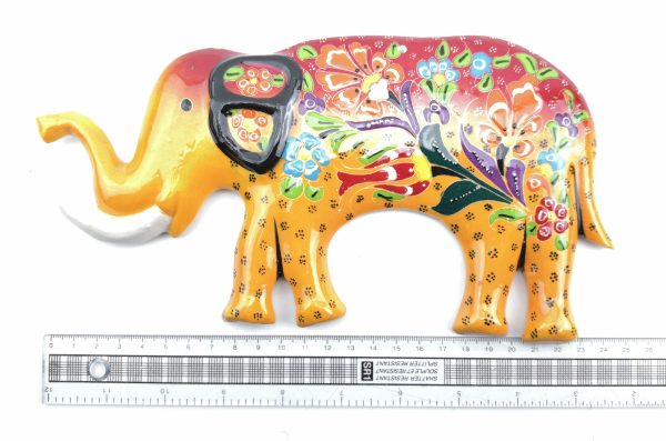 Hand Painted Ceramic Elephant Figure - Handmade Turkish Pottery - Image 4