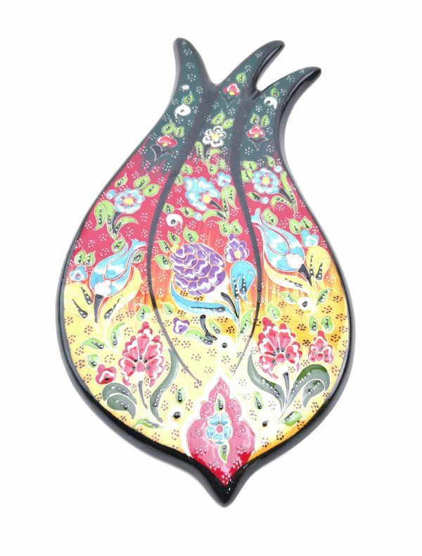 Hand Painted Ceramic Tulip Wall Hangings - Handmade Turkish Pottery - Image 11