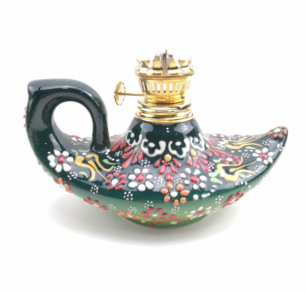 Handmade Ceramic Gas or Oil Lamp - Turkish Traditional Decorative Oil Lamp - Image 11