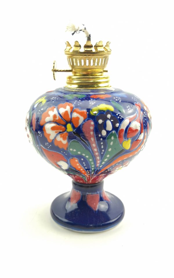 Handmade Ceramic Gas or Oil Lamp - Turkish Traditional Decorative Oil Lamp - Image 10