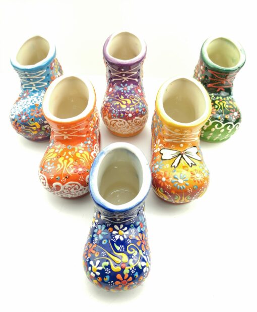 Handmade Ceramic Baby Shoe - Hand Painted Turkish Ceramic