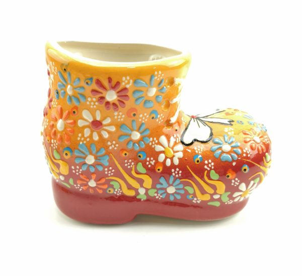 Handmade Ceramic Baby Shoe - Hand Painted Turkish Ceramic - Image 4