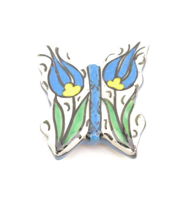 Colorful Handmade Ceramic Butterfly Fridge Magnets Souvenır Gift - Image 4