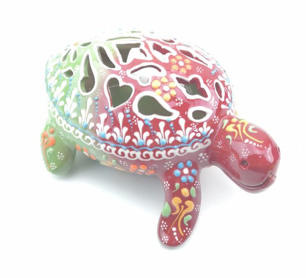 Handmade Ceramic Turtles Candle - Turkish Pottery Tea Light Holder - Image 6