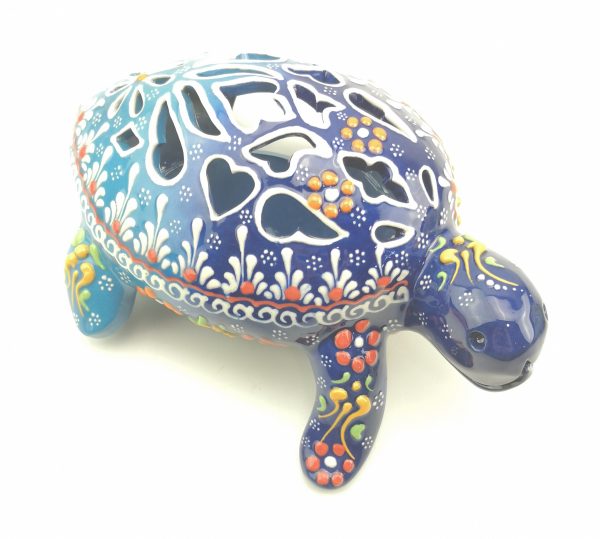 Handmade Ceramic Turtles Candle - Turkish Pottery Tea Light Holder - Image 7