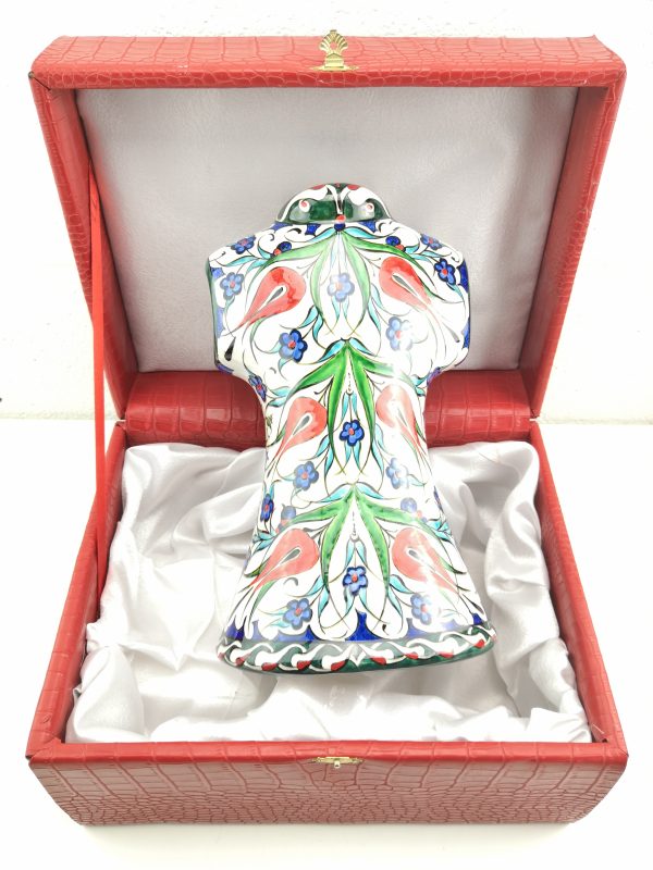 Decorative Handmade Iznik Ceramic Embossed Ottoman Robe “Kaftan” With Box - Image 4