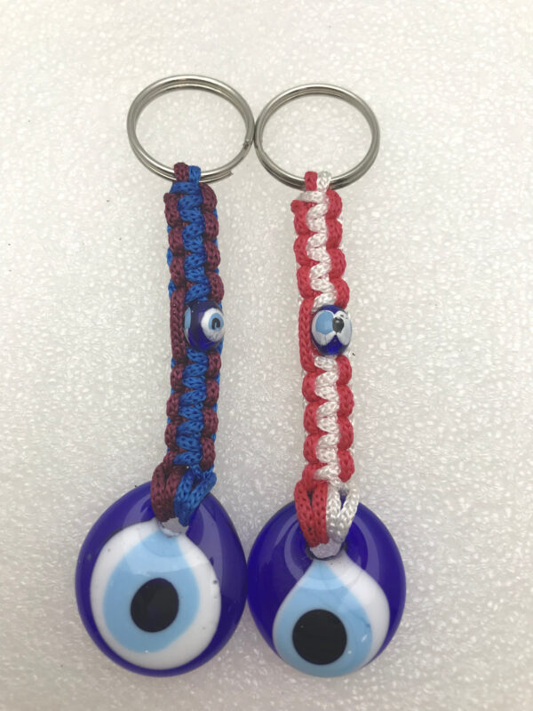 Handmade  Keychain with Lucky Evil Eye – Nazar Alloy - Image 10