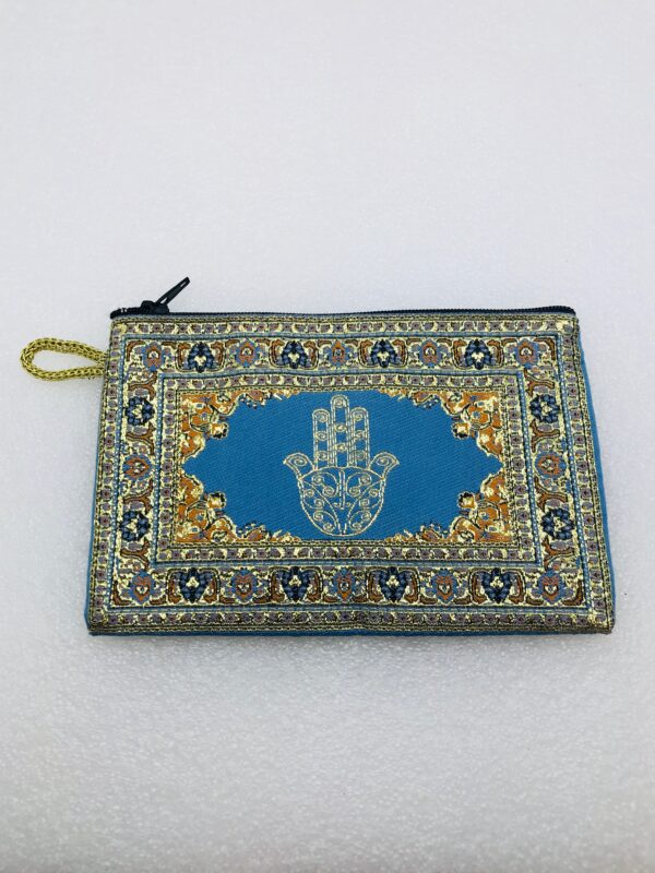 Traditional Turkish Handmade Purse with Hand of Hamsa Theme