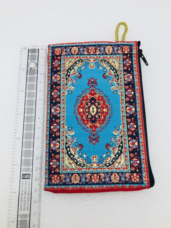 Traditional Turkish Handmade Purse with Hand of Hamsa Theme - Image 3