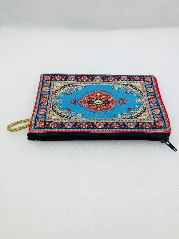 Traditional Turkish Handmade Purse with Hand of Hamsa Theme - Image 6