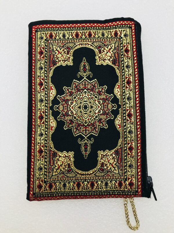 Traditional Turkish Handmade Purse with Hand of Hamsa Theme - Image 3