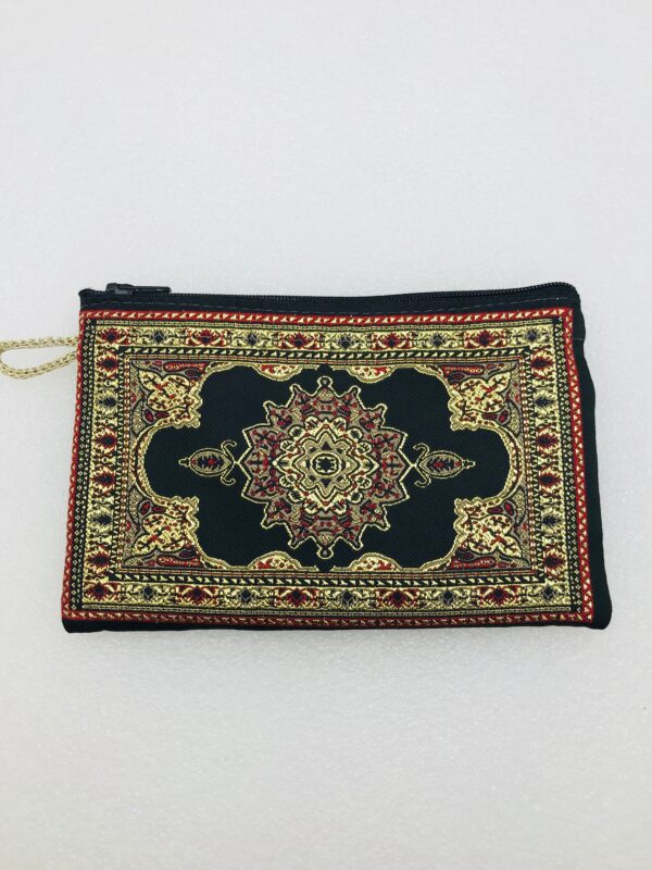 Traditional Turkish Handmade Purse with Hand of Hamsa Theme - Image 4