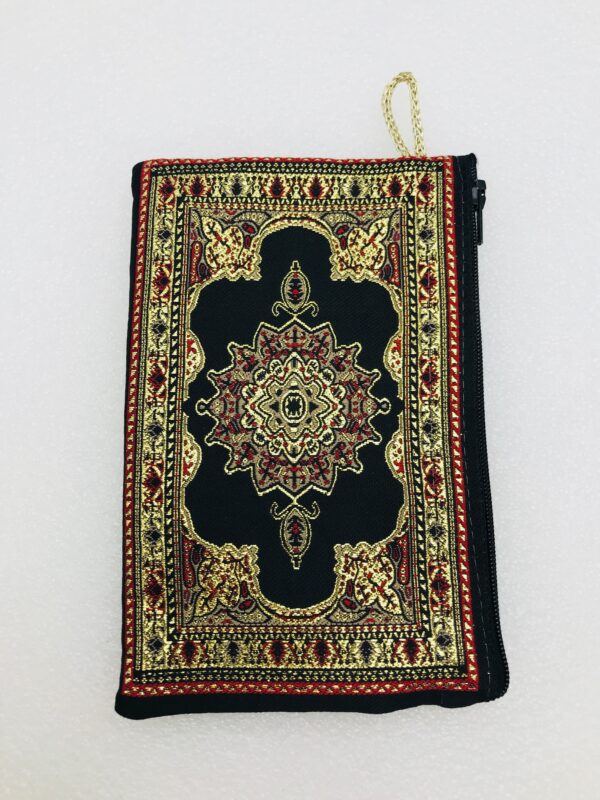 Traditional Turkish Handmade Purse with Hand of Hamsa Theme - Image 5