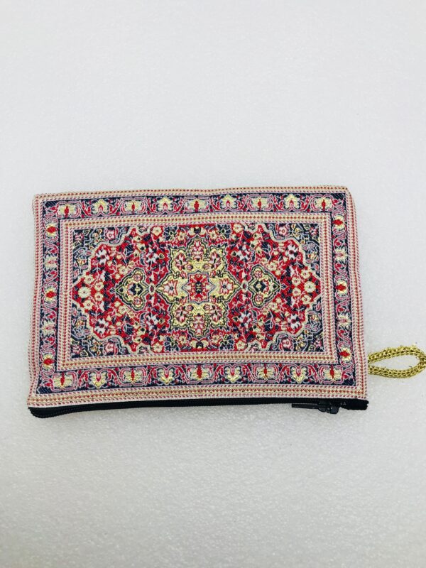 Traditional Turkish Handmade Purse with Hand of Hamsa Theme - Image 3