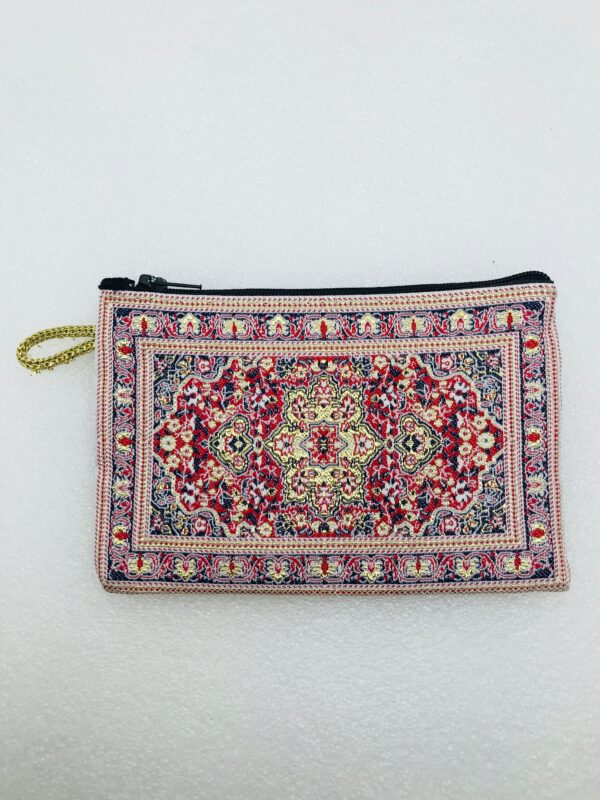 Traditional Turkish Handmade Purse with Hand of Hamsa Theme - Image 5