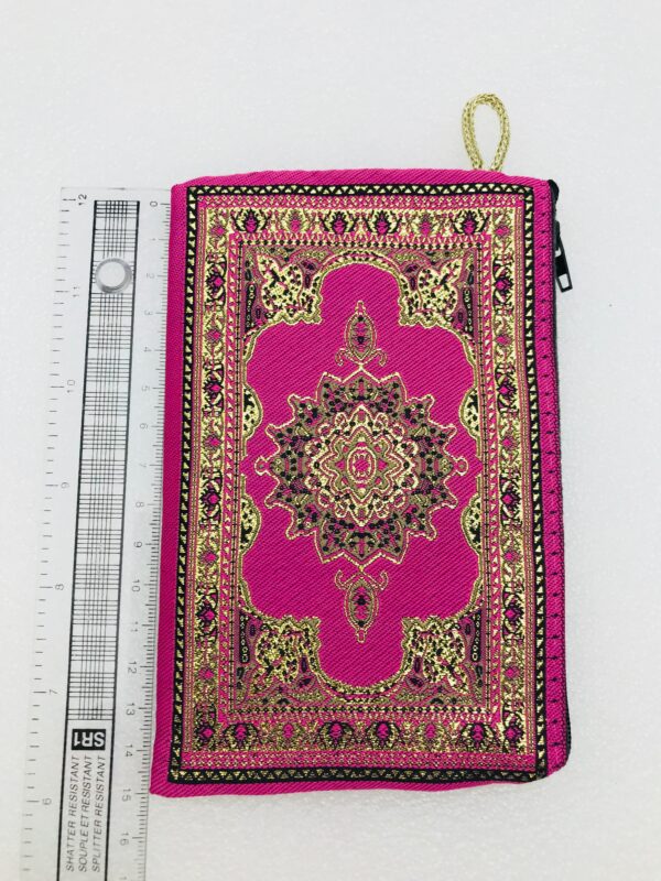 Traditional Turkish Handmade Purse with Hand of Hamsa Theme - Image 2