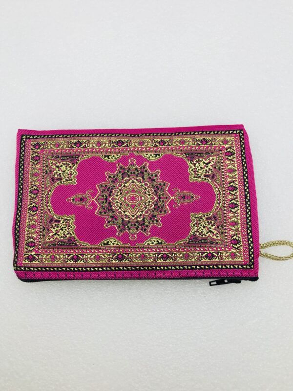 Traditional Turkish Handmade Purse with Hand of Hamsa Theme - Image 4